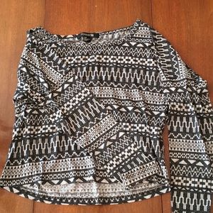 Tribal patterned long sleeve